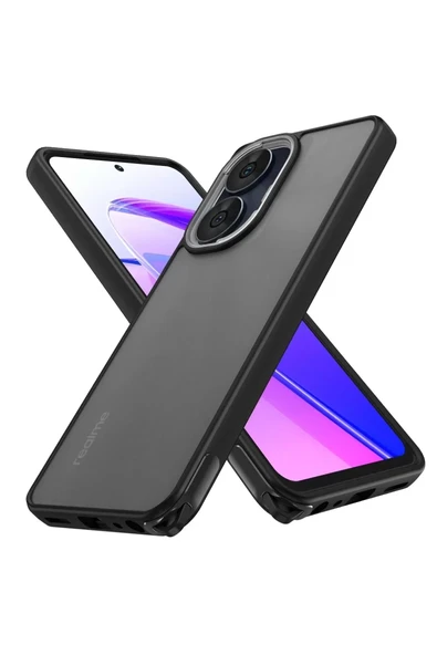 Newface Realme C55 Kılıf Elegant Kapak - Siyah ürün görseli 1