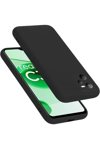 Newface Realme C35 Kılıf First Silikon - Siyah ürün görseli 1
