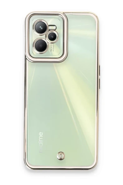 Newface Realme C35 Kılıf Liva Lens Silikon - Beyaz ürün görseli 1