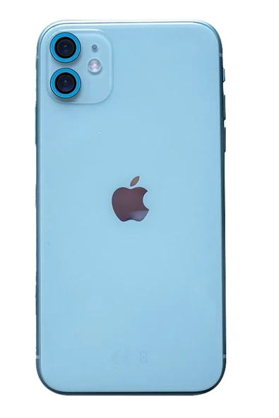 Newface Apple iPhone 11 Neon Fosforlu Kamera Lens - Mavi ürün görseli 1