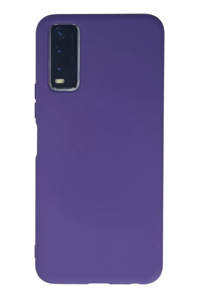 Newface Vivo Y11S Kılıf Nano içi Kadife Silikon - Mor ürün görseli 1