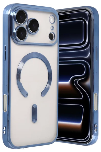 Newface Apple iPhone 17 Pro Max Kross Magneticsafe Kapak - Sierra Blue ürün görseli 1