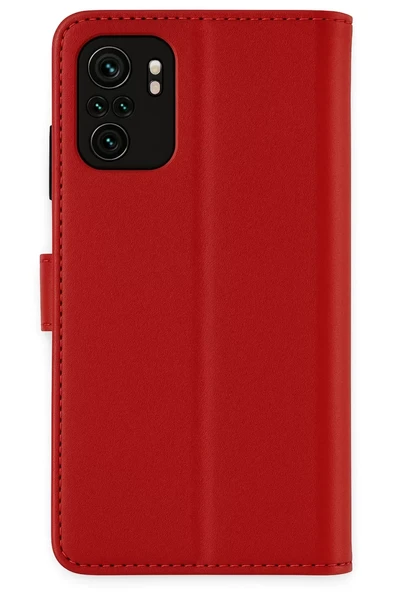 Newface Xiaomi Mi Note 10 Trend S Plus Kapaklı Kılıf - Kırmızı ürün görseli 1