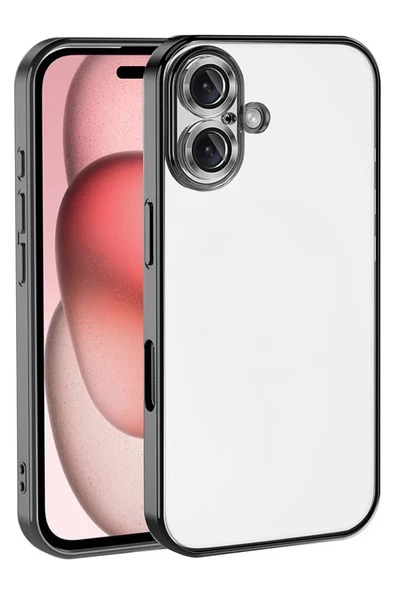 Newface Apple iPhone 17 Razer Lensli Silikon - Siyah ürün görseli 1