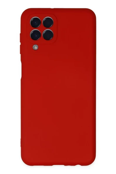 Newface Samsung Galaxy M33 Kılıf Nano içi Kadife Silikon - Kırmızı ürün görseli 1