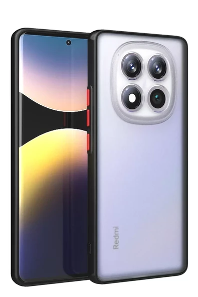 Newface Xiaomi Redmi Note 14 Pro 5G Kılıf Montreal Silikon Kapak - Siyah ürün görseli 1