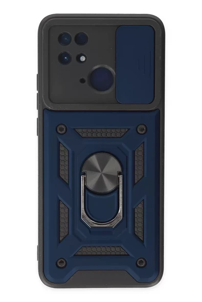 Newface Xiaomi Redmi 10C Kılıf Pars Lens Yüzüklü Silikon - Lacivert ürün görseli 1