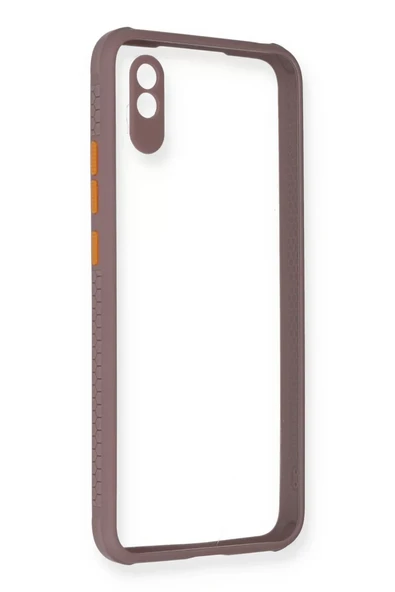Newface Xiaomi Redmi 9A Kılıf Miami Şeffaf Silikon - Açık Mor ürün görseli 1