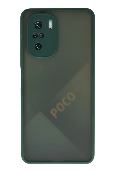 Newface Xiaomi Poco F3 Kılıf Montreal Silikon Kapak - Yeşil ürün görseli 1