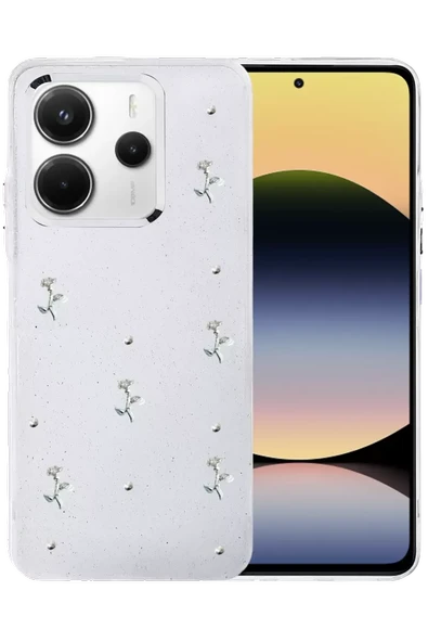 Newface Xiaomi Redmi Note 14 4G Fiyonk Desenli Kapak - Desen 4 ürün görseli 1
