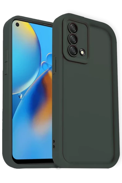 Newface Oppo A74 4G Kılıf Viera Silikon - Koyu Yeşil ürün görseli 1