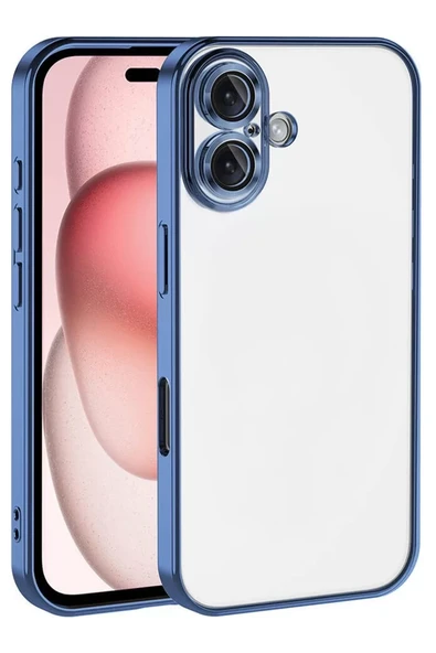 Newface Apple iPhone 17 Razer Lensli Silikon - Açık Mavi ürün görseli 1
