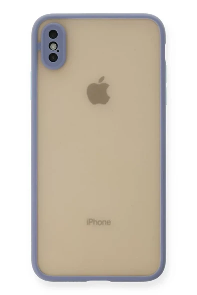 Newface Apple iPhone XS Max Kılıf Montreal Silikon Kapak - Gri ürün görseli 1