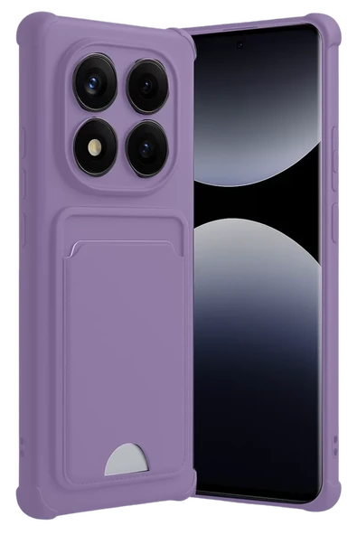 Newface Xiaomi Redmi Note 14 Pro 5G Kelvin Kartvizitli Silikon - Lila ürün görseli 1