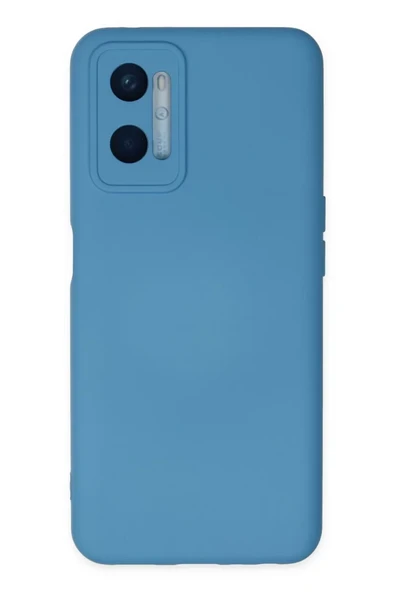 Newface Oppo A96 Kılıf Nano içi Kadife Silikon - Mavi ürün görseli 1