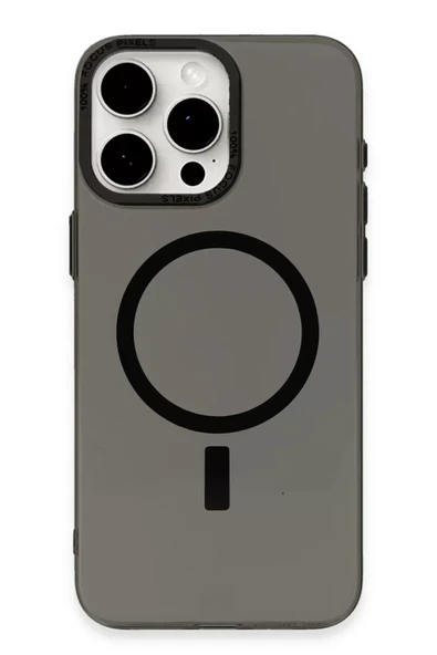 Newface Apple iPhone 15 Pro Kılıf Anka PC Magneticsafe Sert Metal Kapak - Siyah ürün görseli 1