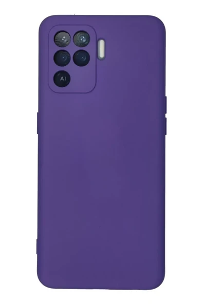 Newface Oppo Reno 5 Lite Kılıf Nano içi Kadife Silikon - Mor ürün görseli 1