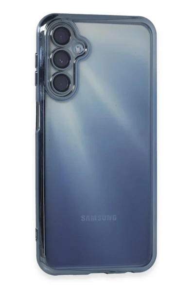 Newface Samsung Galaxy A15 4G Kılıf Razer Lensli Silikon - Açık Mavi ürün görseli 1