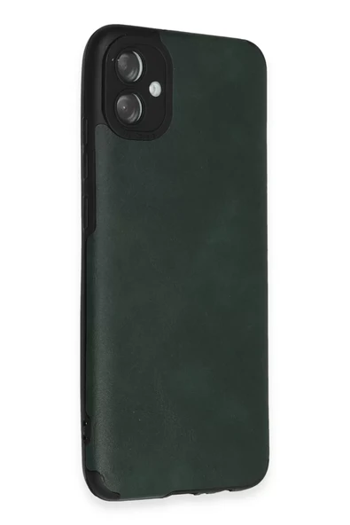 Newface Samsung Galaxy A04E Kılıf Loop Deri Silikon - Yeşil - Resim 2