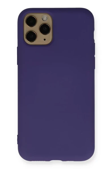 Newface Apple iPhone 11 Pro Kılıf Nano içi Kadife Silikon - Mor ürün görseli 1