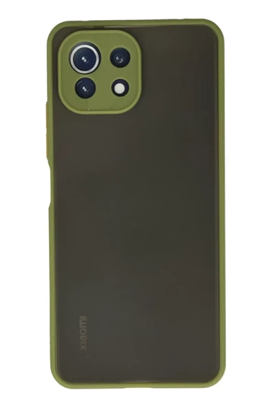 Newface Xiaomi Mİ 11 Lite Kılıf Montreal Silikon Kapak - Açık Yeşil ürün görseli 1