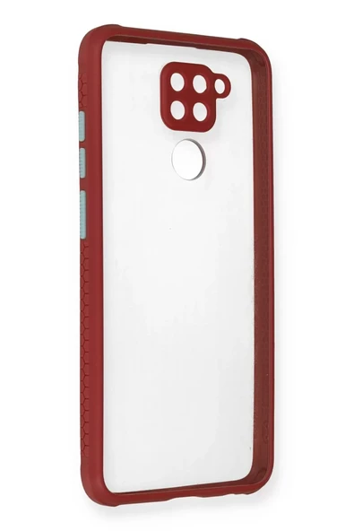 Newface Xiaomi Redmi Note 9 Kılıf Miami Şeffaf Silikon - Fuşya ürün görseli 1