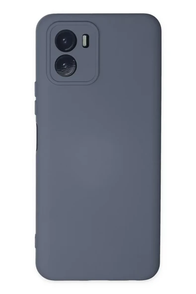 Newface Vivo Y15S Kılıf Nano içi Kadife Silikon - Gri ürün görseli 1