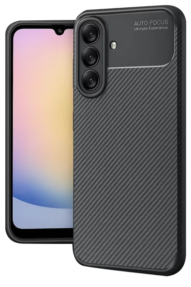Newface Samsung Galaxy A17 5G Auto Focus Karbon Kapak - Siyah ürün görseli 1