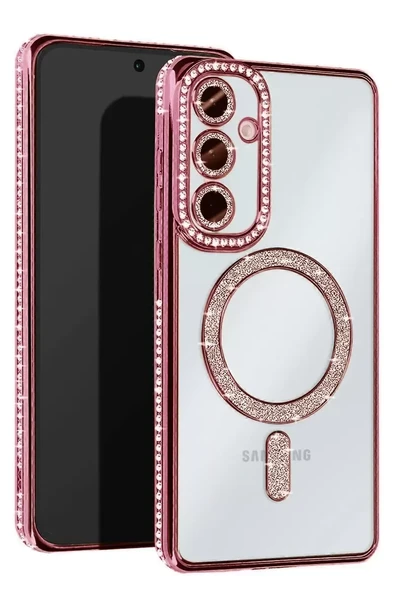 Newface Samsung Galaxy S24 FE Joke Simli Magneticsafe Kılıf - Pembe ürün görseli 1