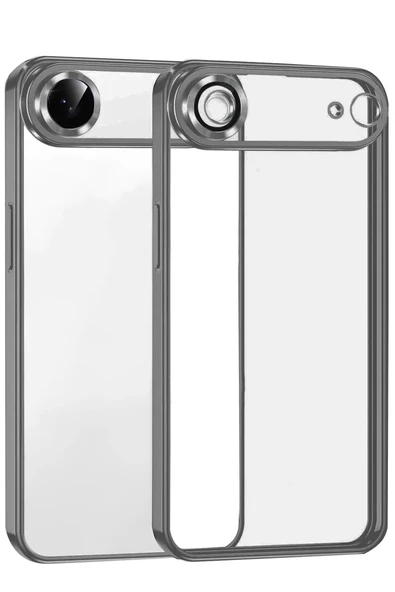 Newface Apple iPhone 17 Air Razer Lensli Silikon - Titan Gri ürün görseli 1