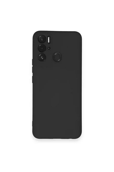 Newface Tecno Pova Neo Kılıf Nano içi Kadife Silikon - Siyah ürün görseli 1
