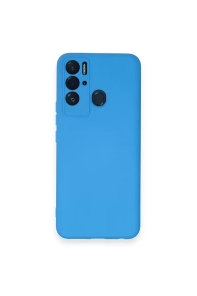 Newface Tecno Pova Neo Kılıf Nano içi Kadife Silikon - Mavi ürün görseli 1