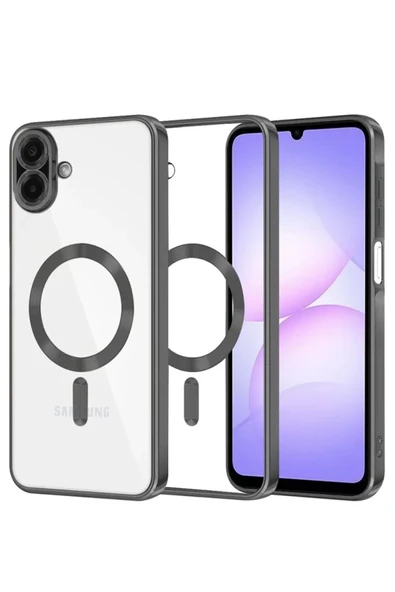Newface Samsung Galaxy A07 4G Kross Magneticsafe Kapak - Siyah ürün görseli 1