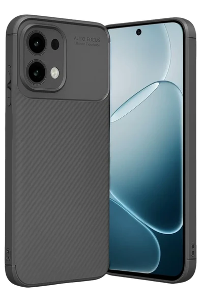 Newface Oppo A6 Pro 4G Auto Focus Karbon Kapak - Gri ürün görseli 1