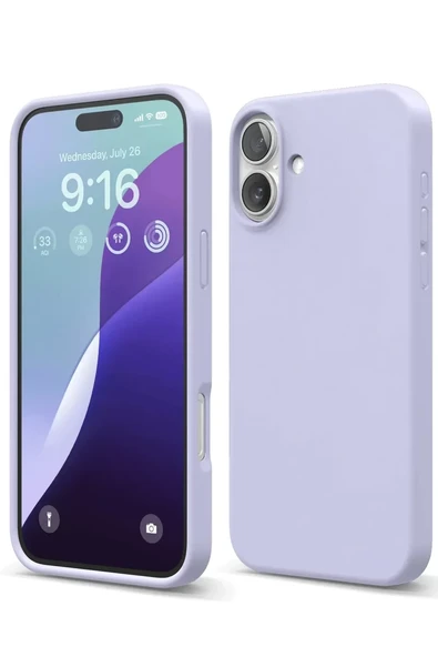 Newface Apple iPhone 16 Plus Kılıf Nano içi Kadife Silikon - Lila ürün görseli 1