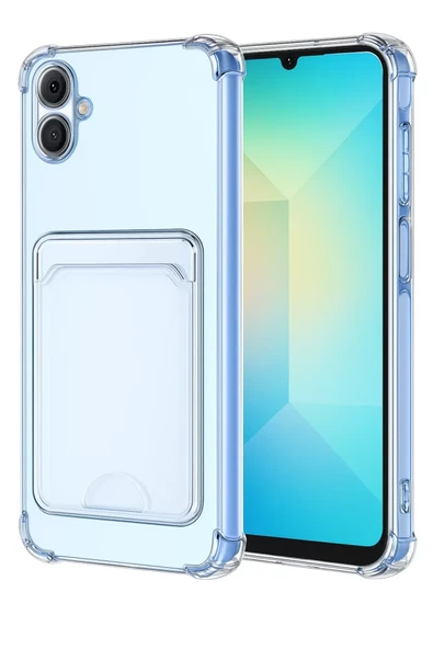 Newface Samsung Galaxy A07 4G Kart Şeffaf Silikon - Şeffaf ürün görseli 1