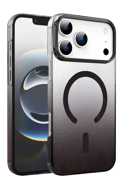 Newface Apple iPhone 17 Pro Glossy Magsafe Kapak - Siyah ürün görseli 1