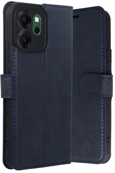 Newface Oppo Reno 14F Trend S Plus Kapaklı Kılıf - Lacivert ürün görseli 1