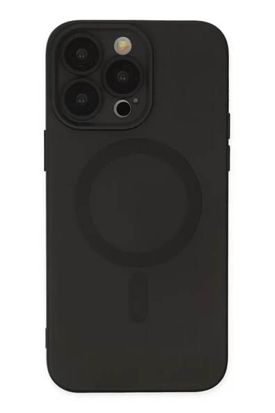 Newface Apple iPhone 13 Pro Kılıf Moshi Lens Magneticsafe Silikon - Siyah ürün görseli 1