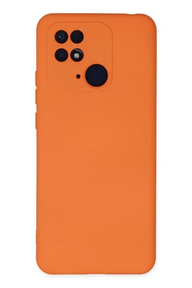 Newface Xiaomi Redmi 10C Kılıf Nano içi Kadife Silikon - Turuncu ürün görseli 1
