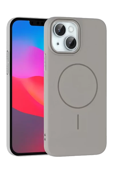 Joko Apple iPhone 15 Plus Broş Magsafe Kapak - Titan Gri ürün görseli 1