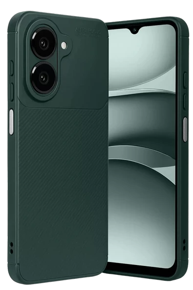 Newface Samsung Galaxy A07 4G Auto Focus Karbon Kapak - Koyu Yeşil ürün görseli 1