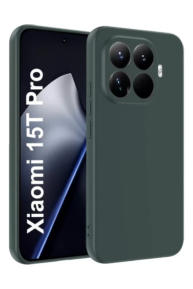 Newface Xiaomi Mi 15T Pro First Silikon - Koyu Yeşil ürün görseli 1