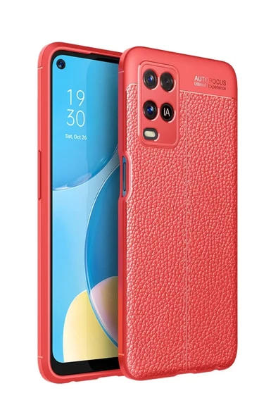 Newface Oppo A54 4G Kılıf Auto Focus Kapak - Kırmızı ürün görseli 1