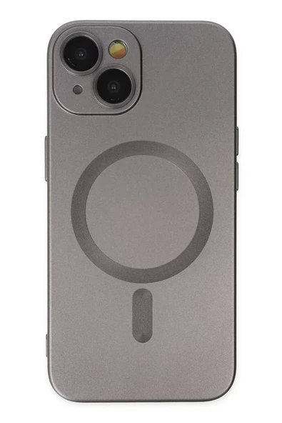 Newface Apple iPhone 14 Plus Kılıf Moshi Lens Magneticsafe Silikon - Füme ürün görseli 1