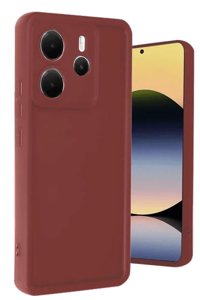 Newface Xiaomi Redmi Note 14 4G Kılıf Viera Silikon - Bordo ürün görseli 1