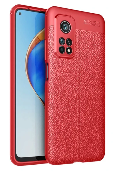 Newface Xiaomi Mi 10T Pro Kılıf Auto Focus Kapak - Kırmızı ürün görseli 1