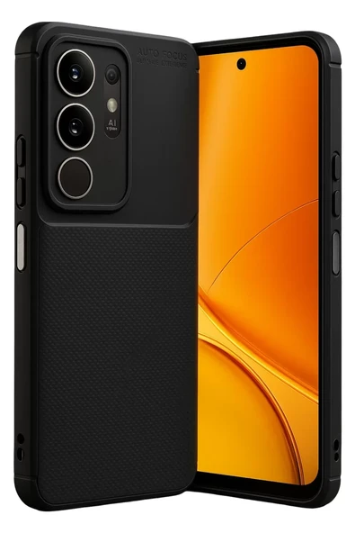 Newface Vivo Y29 4G Auto Focus Karbon Kapak - Siyah ürün görseli 1