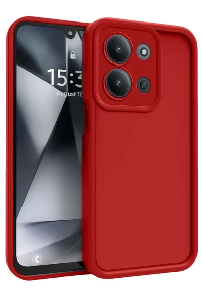 Newface Xiaomi Redmi 15C 4G Viera Silikon - Kırmızı ürün görseli 1