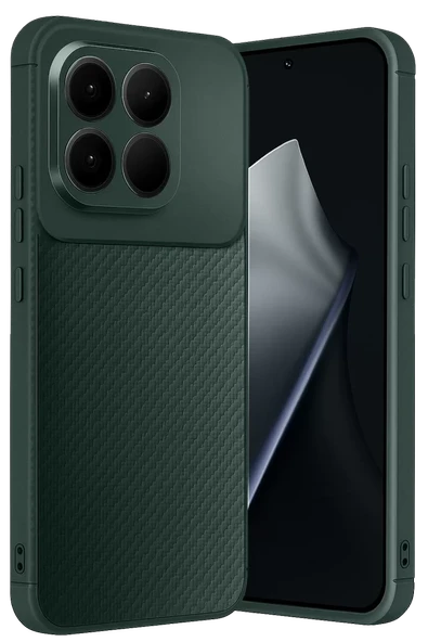 Newface Xiaomi Mi 15T Auto Focus Karbon Kapak - Koyu Yeşil ürün görseli 1